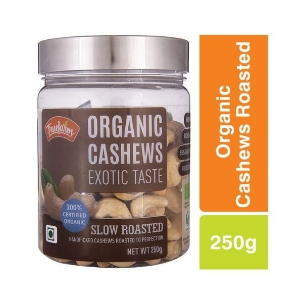 Cashews_roasted 250 gm _front_truefarm organic