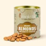 Almonds California 200 gm-front- Praakritik Organic