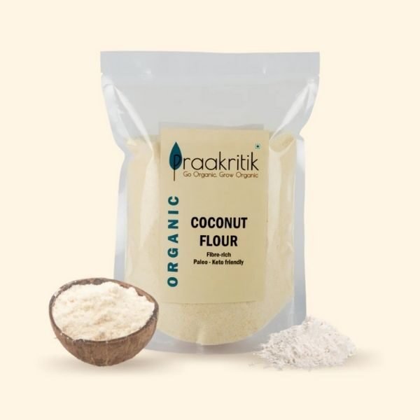 Coconut Flour 500 gm-front- Praakritik Organic