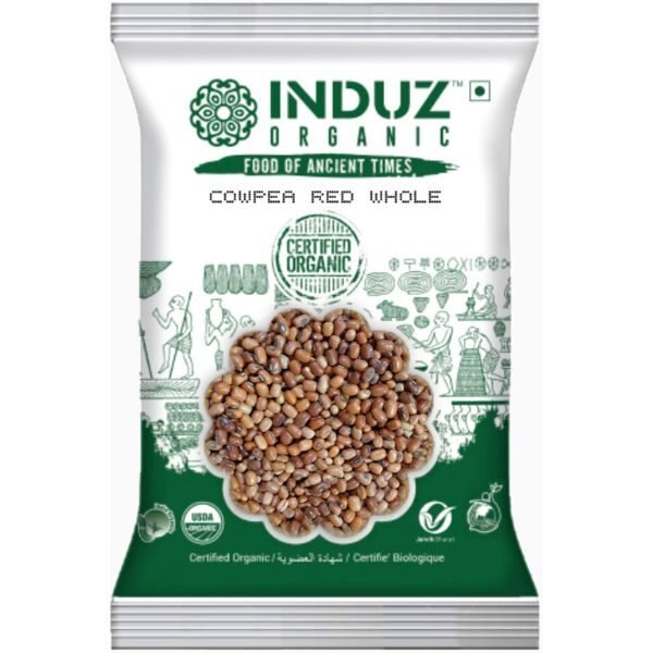 Cowpea Red Whole 500 gm-front1-induz Organics