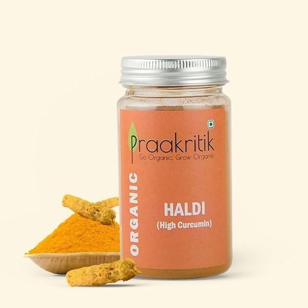 organic haldi powder-front-Praakritik Organics