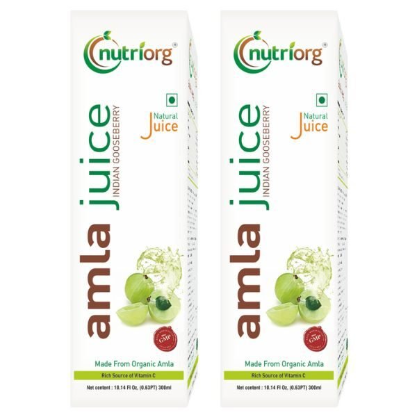 Nutriorg Amla Juice 300 ml ( Pack of 2)1