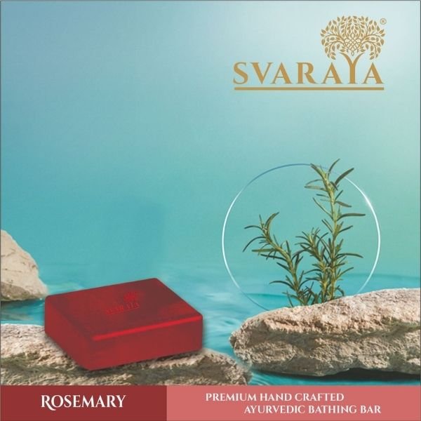 SVARAYA Handmade Rosemary Soap Label 4