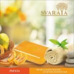 SVARAYA Handade Papaya Soap Label back 3