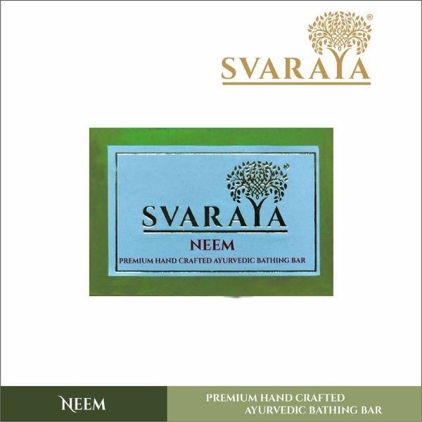 SVARAYA Handmade Neem Soap Label 3