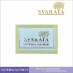 SVARAYA Handmade Natural Saffron Soap Label 12