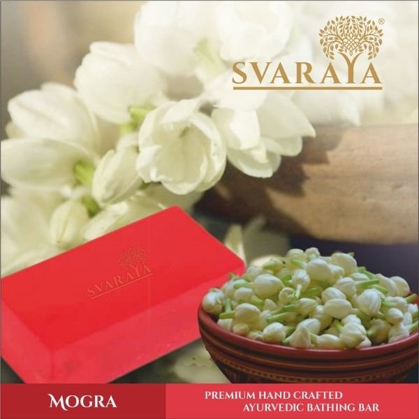 SVARAYA Handmade Mogra Soap Label back 4