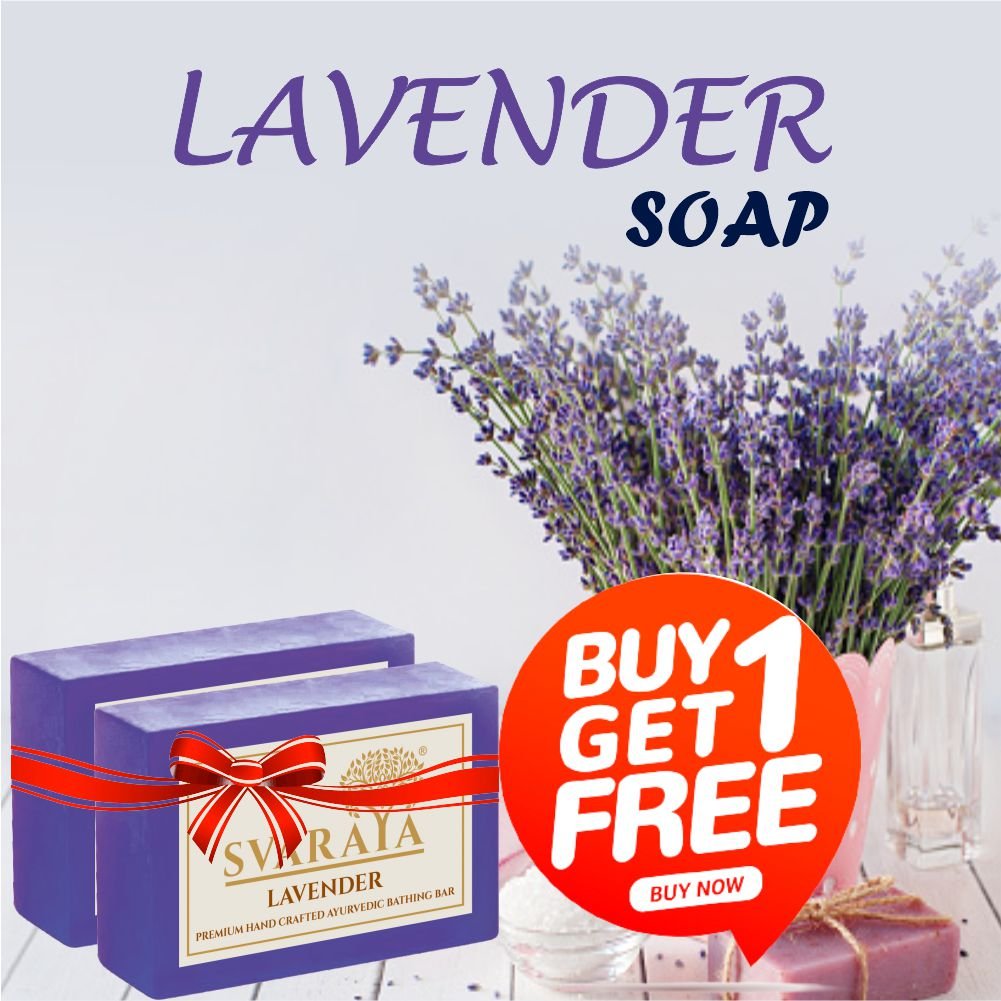 SVARAYA Handmade Lavender Soap Label back