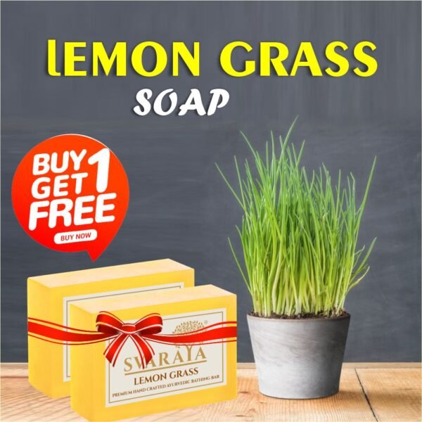 SVARAYA Handmade Lemon Grass Soap Label back 2
