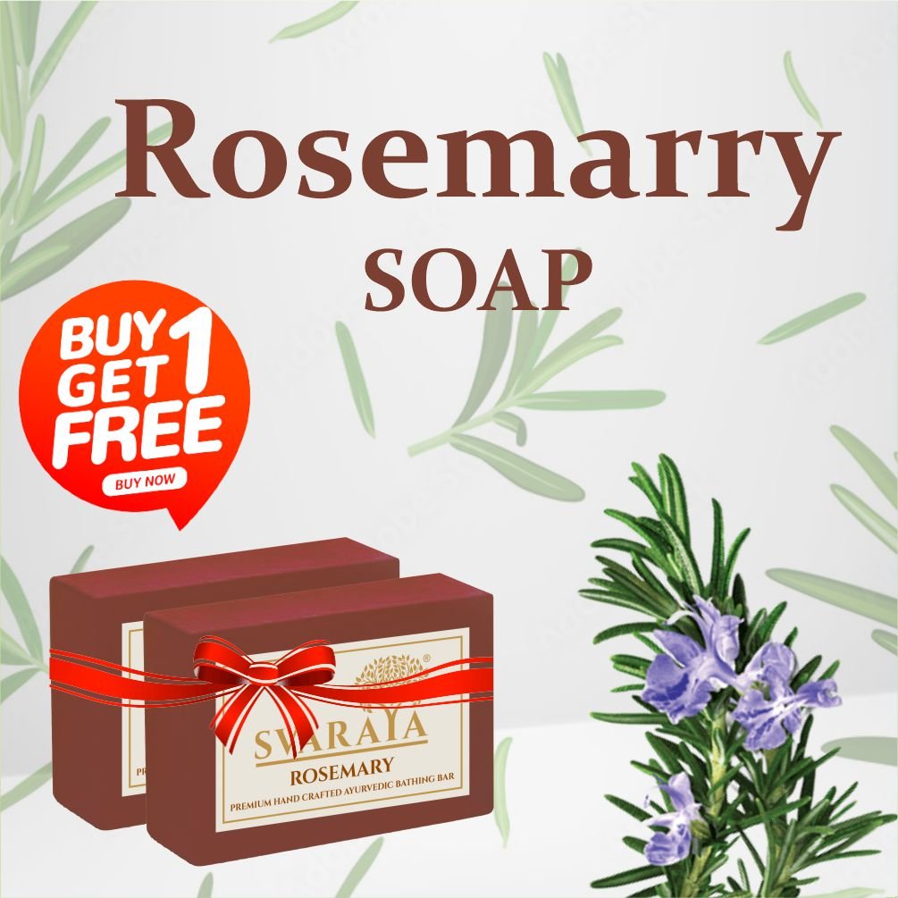 SVARAYA Handmade Rosemary Soap Label 1