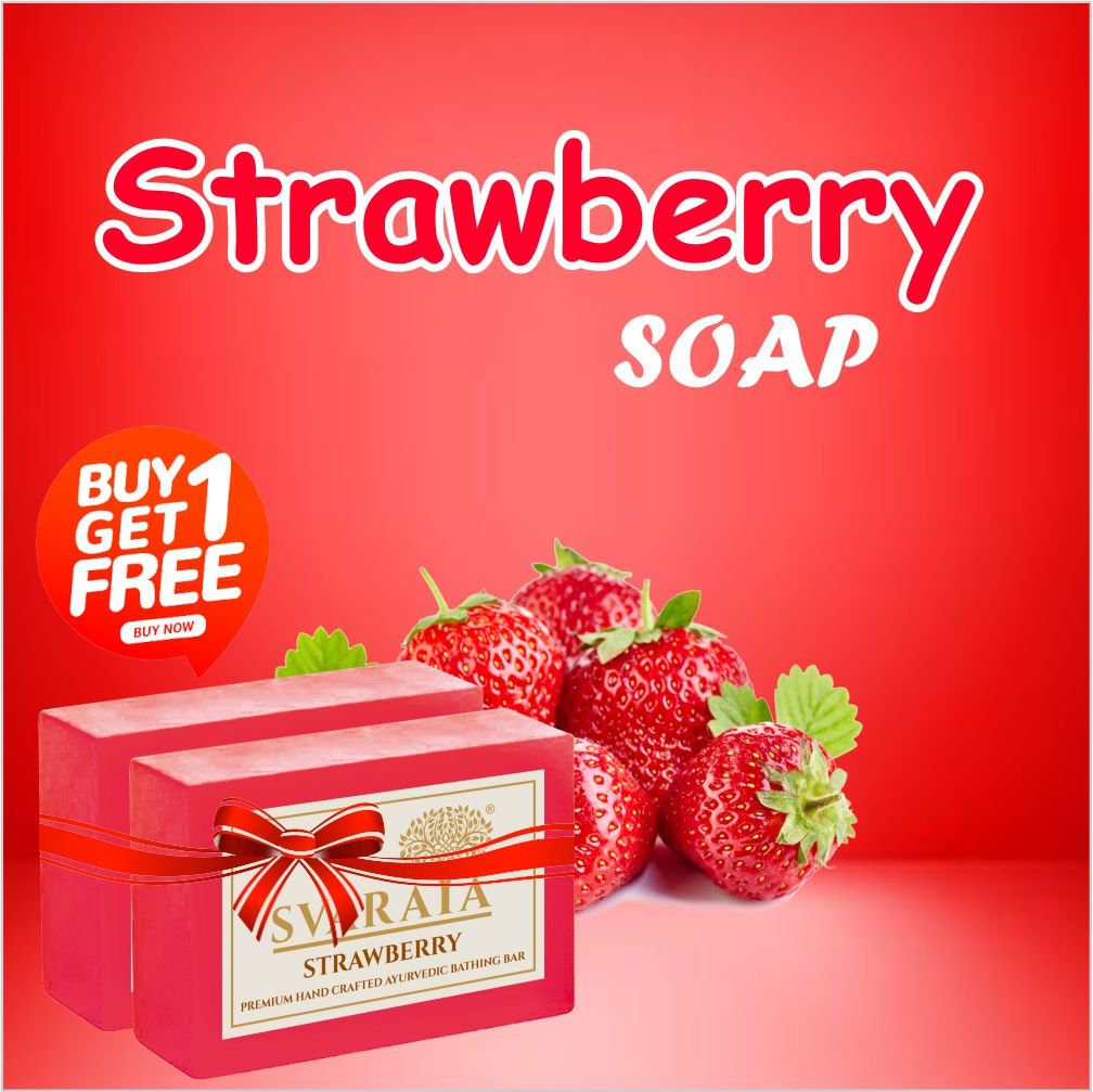 SVARAYA Handmade Strawberry Soap Label 2