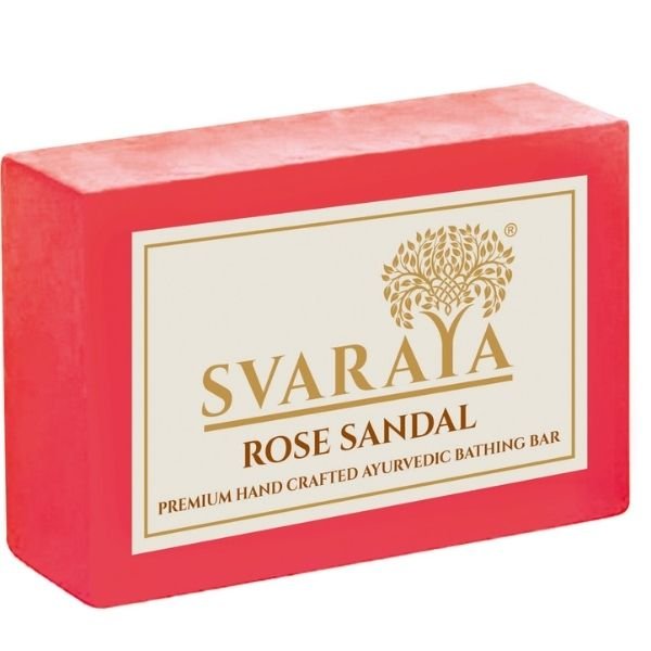 SVARAYA Handmade Rose Sandal Soap Label 14