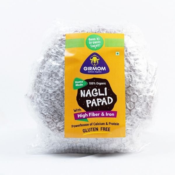 Organic Nagali/ Ragi Papad ( Home Made)-front-Girmom