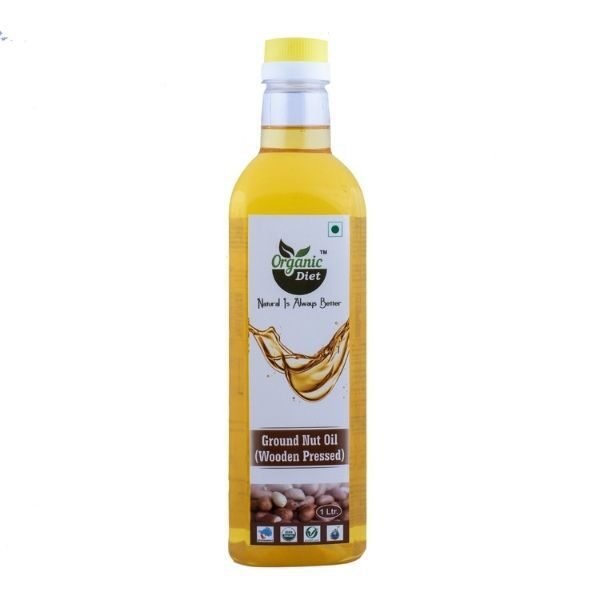 Ground Nut Oil 1 ltr-front-Organic Diet