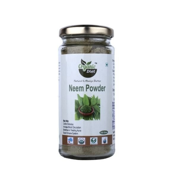Neem Powder 100 gm-front-Organic Diet