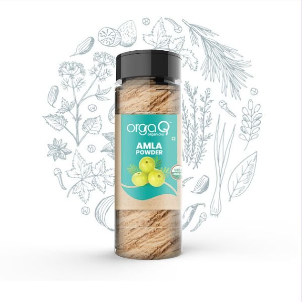 Amla Powder 100 gm-front1- OrgaQ