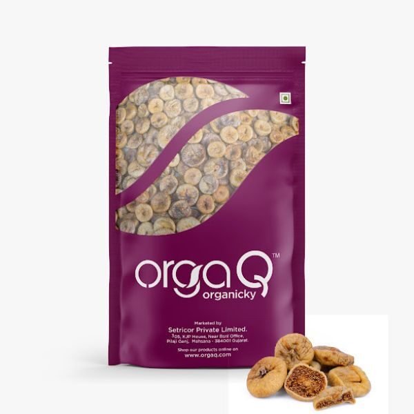 Anjeer (Fig Dried) 250 gm-front- OrgaQ
