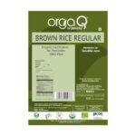 Brown Rice Regular 1 kg-back-OrgaQ