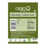 Chana Dal 500 gm-back-OrgaQ