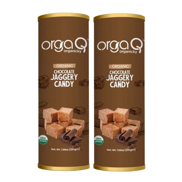 ORGAQ CHOCOLATE JAGGERY CANDY 200G12
