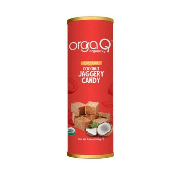 ORGAQ COCONUT JAGGERY CANDY 200G11