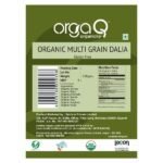 Multi Grain Dalia (Gluten Free) 500 gm-back- OrgaQ