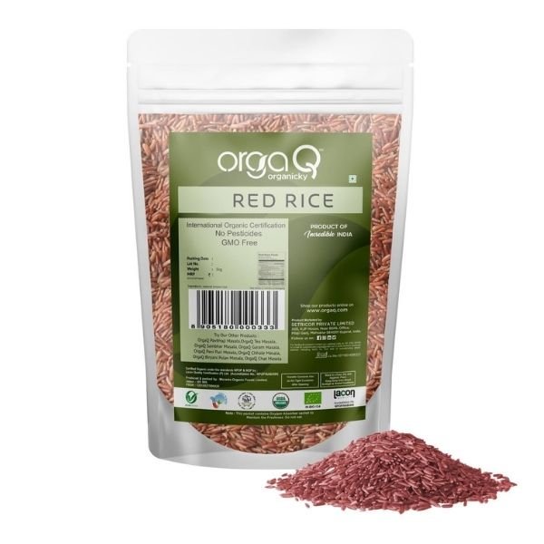 Red Rice 1 kg-back-OrgaQ