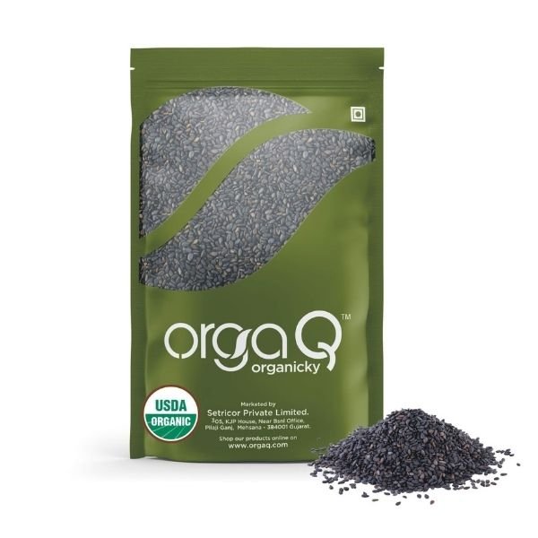 Sesame Seeds Black (Kaale Til) 250 gm-front3-OrgaQ