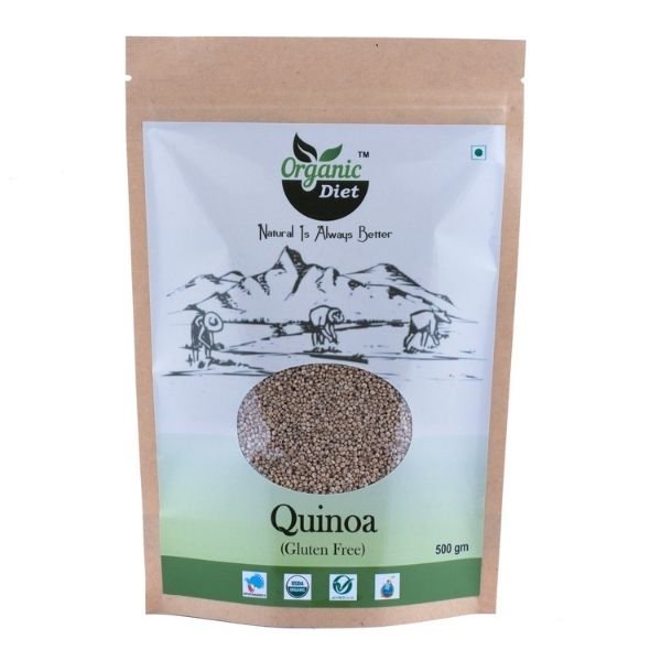 Quinoa 500 gm-front- Organic Diet
