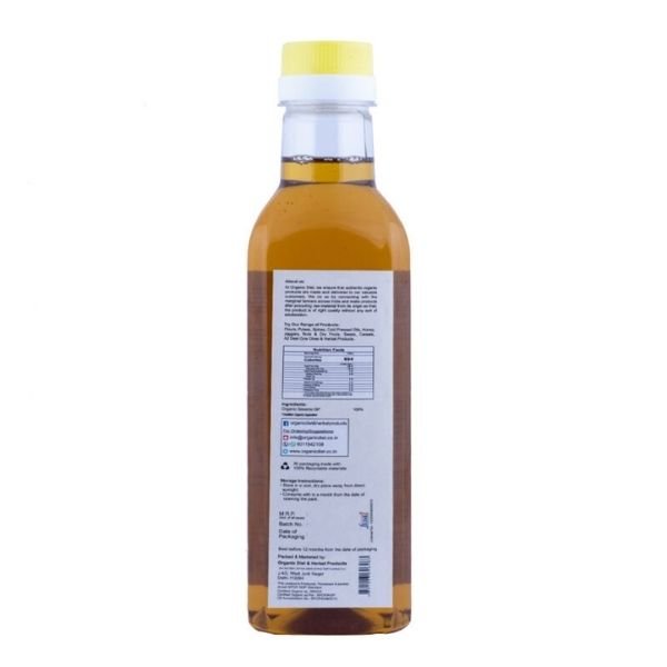 White Sesame Oil 500ml-back-Organic Diet
