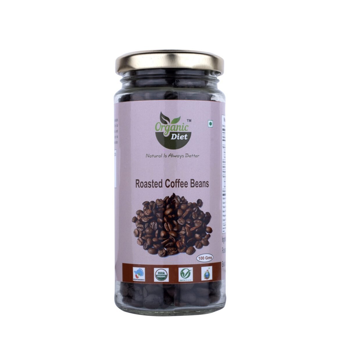 roasted coffee beans-front-organic diet