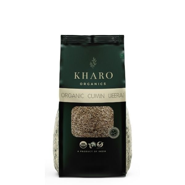 Organic Jeera (Cumin) Whole 100 gm-front-Kharo Organic