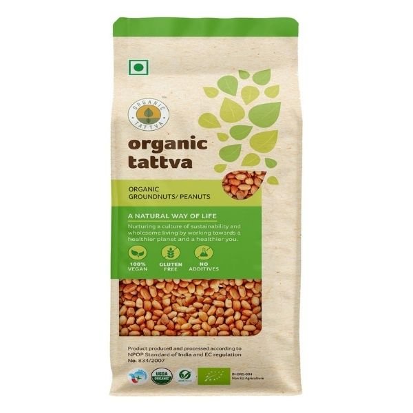1 Organic Peanuts500gm-front-organic tattva