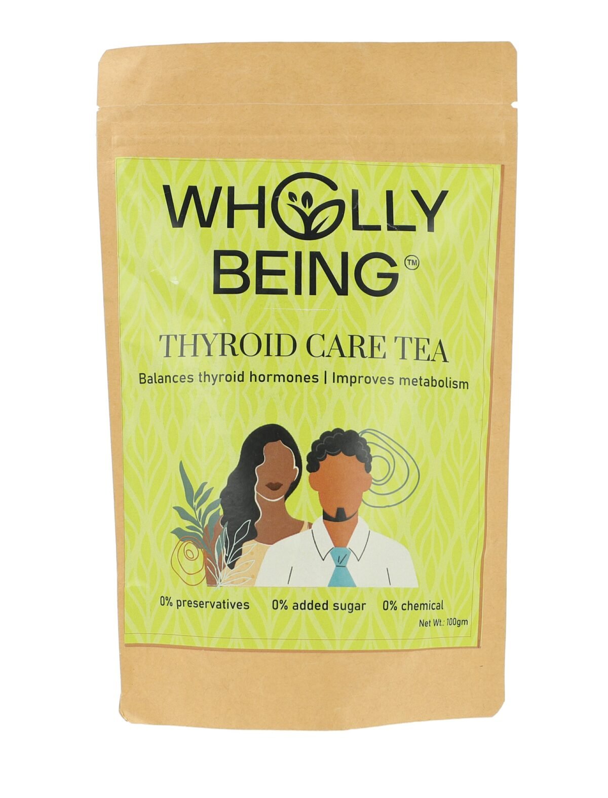 Thyroid Care Tea- Front-Wholly Being