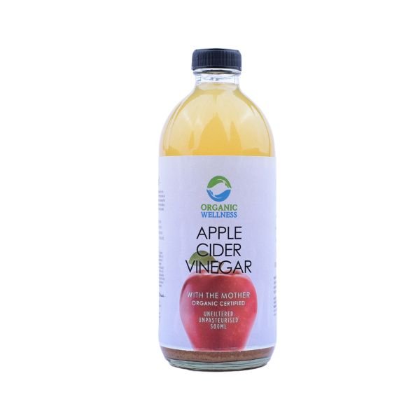 Apple Cider Vinegar with Mother 500 ml-front-Organic Wellness