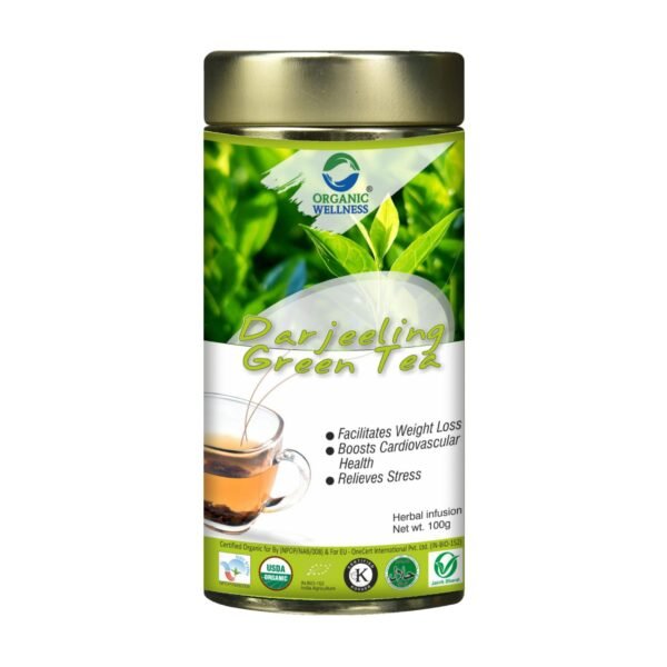 Darjeeling Tea Tin Pack 100 gm-front-Organic Wellness