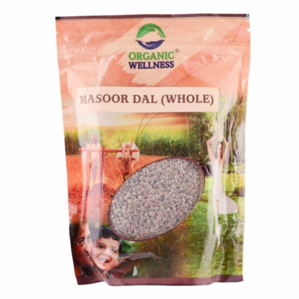 Masoor Dal Whole 450 gm-front-Organic Wellness