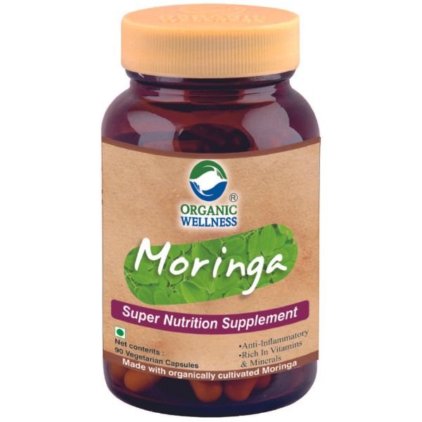Moringa 90 Capsules-front-Organic Wellness