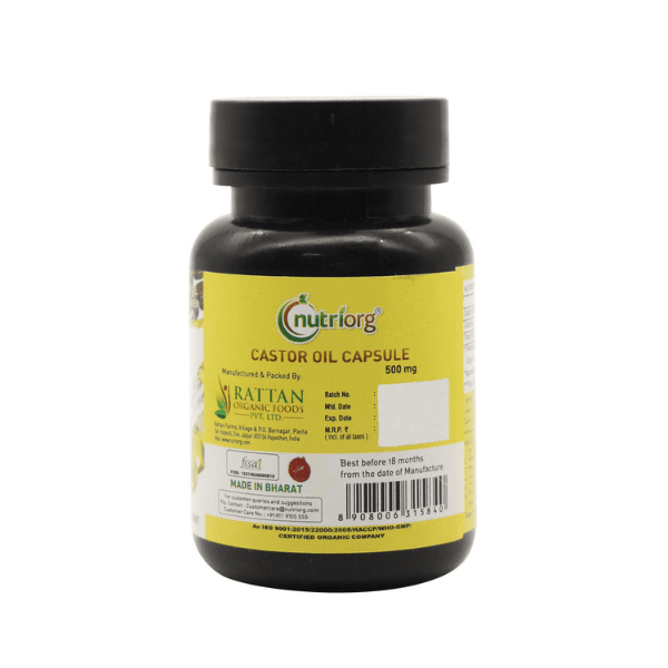 Nutriorg Castor oil soft gel 60 capsule 5