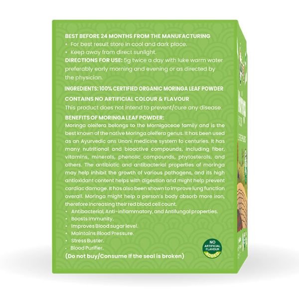 Nutriorg Certified Organic Moringa Powder 100g52