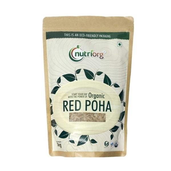Certified Organic Red Poha 1kg ( Pack of 2)2-front-Nutriorg