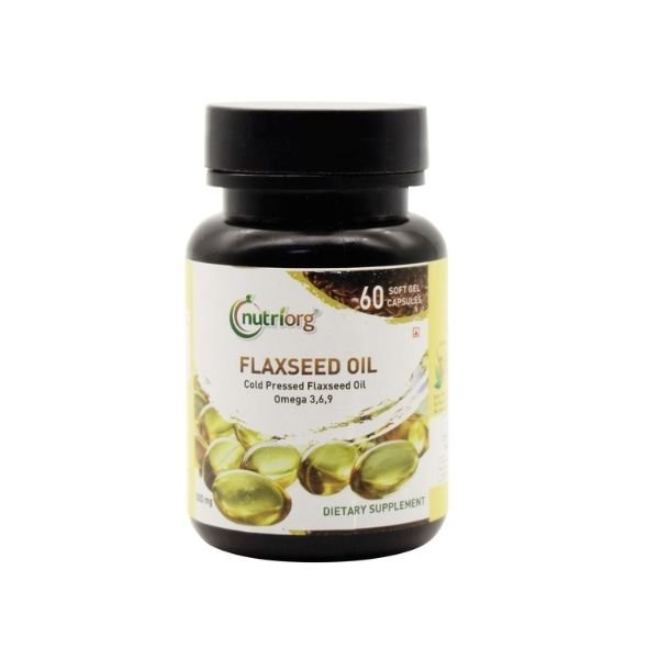 Nutriorg Flaxseed oil soft gel 60 capsule 5