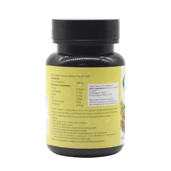 Nutriorg Pumpkin seed oil soft gel 60 Capsule 3