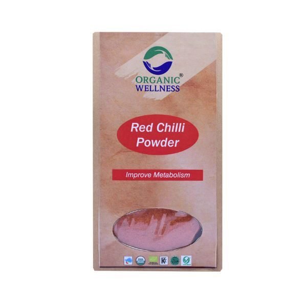 Red Chilli powder 100 gm-front-Organic Wellness