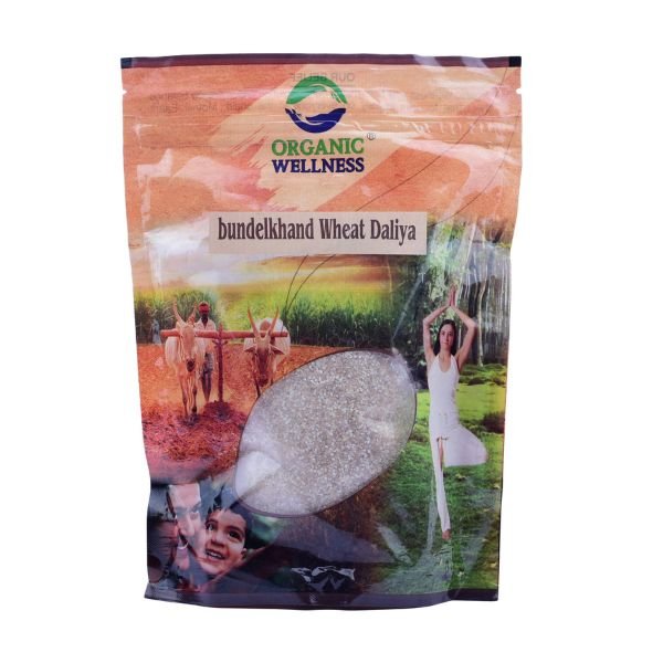 Bundelkhand Wheat Dalia 450 gm-front-Organic Wellness