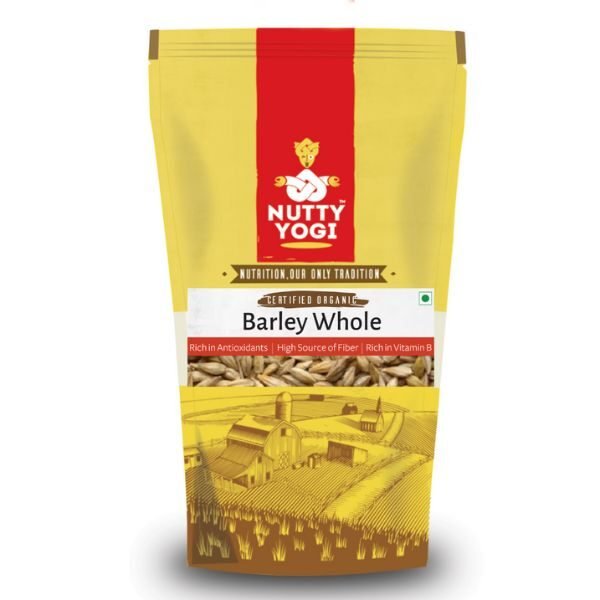 Barley Whole 500 gm-front-Nutty Yogi