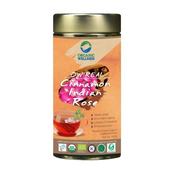 Cinnamon Indian Rose Tin Pack 100 gm-front-Organic Wellness
