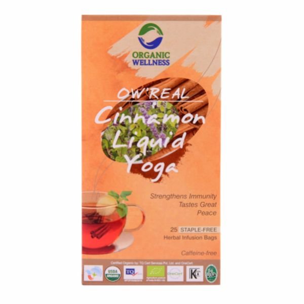Cinnamon Liquid Yoga 25 Teabags-front1-Organic Wellness