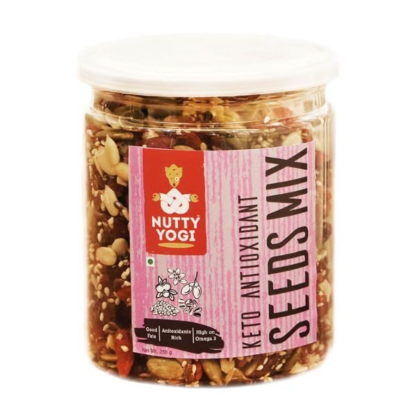 Keto Antioxidant Super Seeds Mix 250 gm-front-nutty yogi