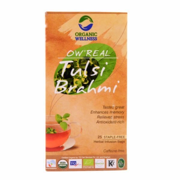 Tulsi Brahmi, 25 Teabags-front1-organic wellness